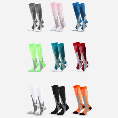KAWELL 6 Pairs Compression Socks for Women and Men 20-30mmHg Circulation Support Socks