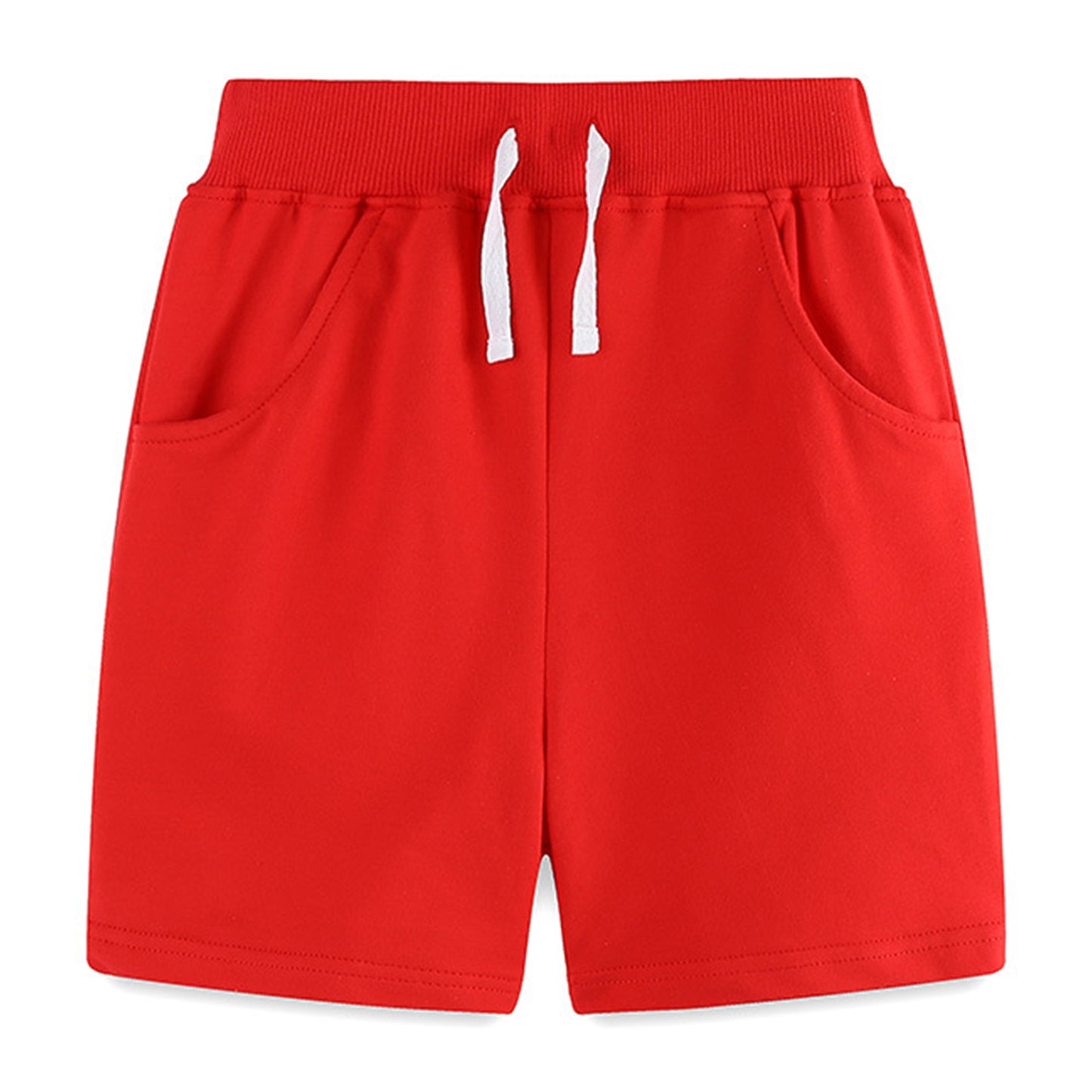 CHOYURME CHONYURM 4 Pack Boys Solid Cotton Shorts Toddler Boy Pull-on Shorts Boys Summer Casual Shorts Jogger Shorts