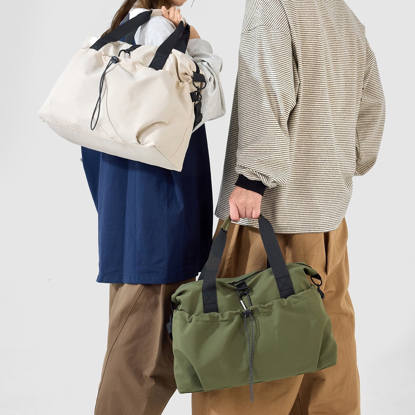 URSOFINE Unisex Crossbody Duffel Bag, Water Resistant Gym Bag with Wet Pocket, Lightweight Daily Commuter & Weekend Travel Handbag for Men Women, Green