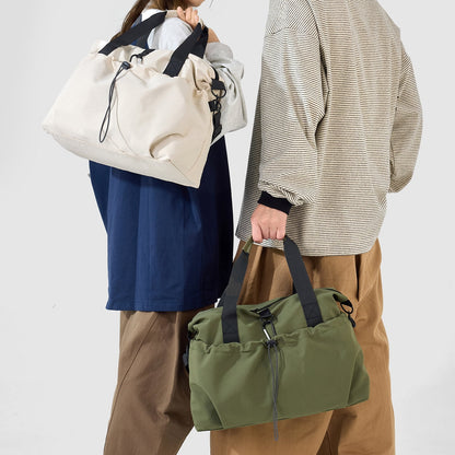 URSOFINE Unisex Crossbody Duffel Bag, Water Resistant Gym Bag with Wet Pocket, Lightweight Daily Commuter & Weekend Travel Handbag for Men Women, Green