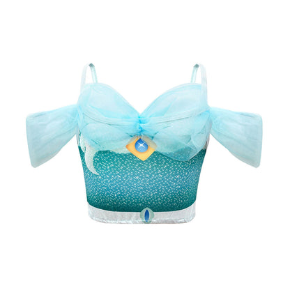 URSOFINE Jasmine Costume for Girls Arabian Sequined Princess Dress Up Princess Cosplay Costumes for Kids