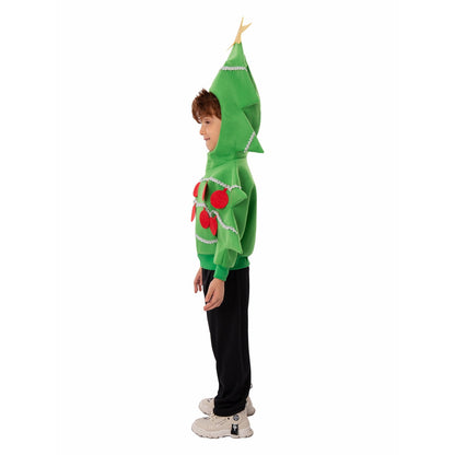 HAWEE Christmas Tree Jacket Child Stage Performance Costume Outfit Toddler Girls/Boys Xmas Tree Cosplay Costume Dress Up