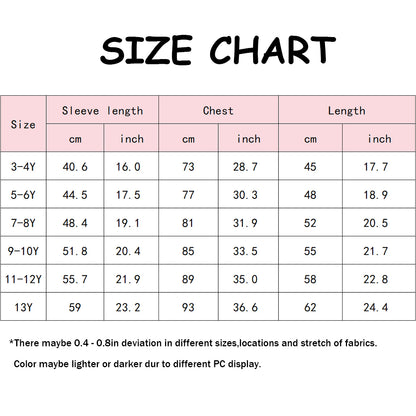 HuaAngel 3 Pack Boys Girls Combed Cotton T-Shirt Long Sleeve Crew Neck Basic Tees Sizes 3-13