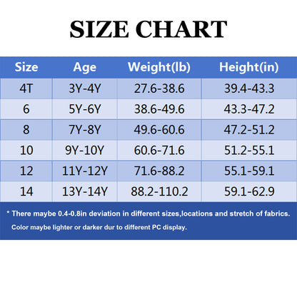 HuaAngel 2-Piece Girls Soft Nightgowns Lightweight Breathable Sleepwear Sizes 4-14