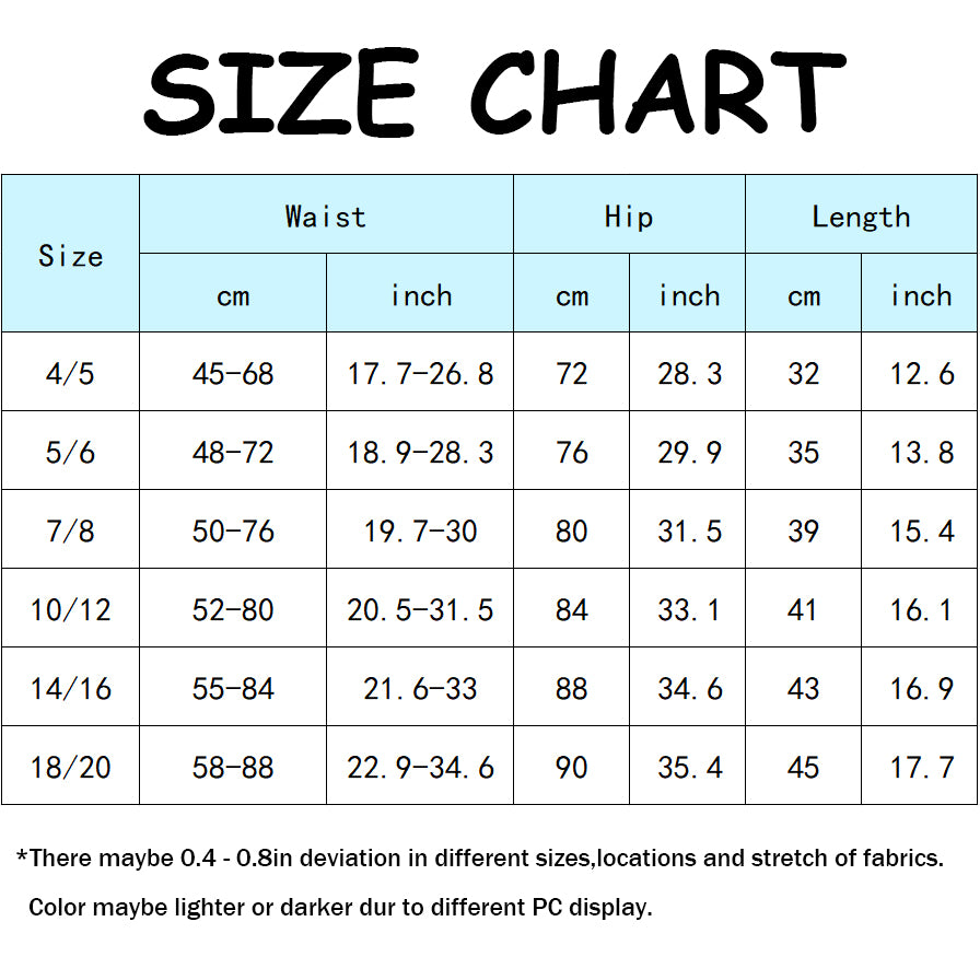 Hua angel Boys Girls Cotton Shorts 3 Pack with Elastic Waist for Toddler to Teen, School Sports and Daily Play