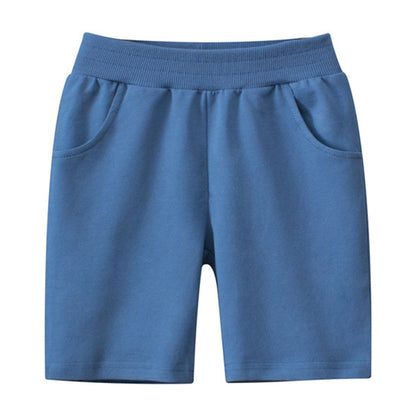 Toddler Boys 4 Pack Cotton Sport Jogger Shorts,Kids Summer Solid Active Short Pants with Pocket