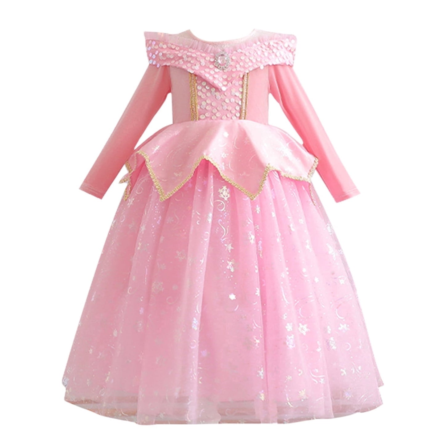 KAWELL Sleeping Beauty Aurora Costume Princess Costume Halloween Party Dress Up Cosplay
