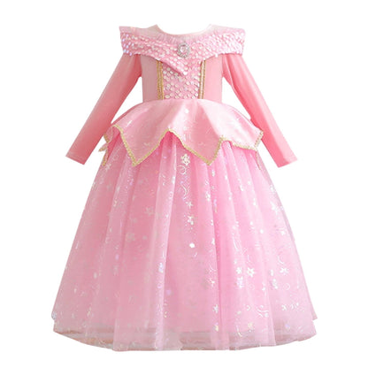 KAWELL Sleeping Beauty Aurora Costume Princess Costume Halloween Party Dress Up Cosplay