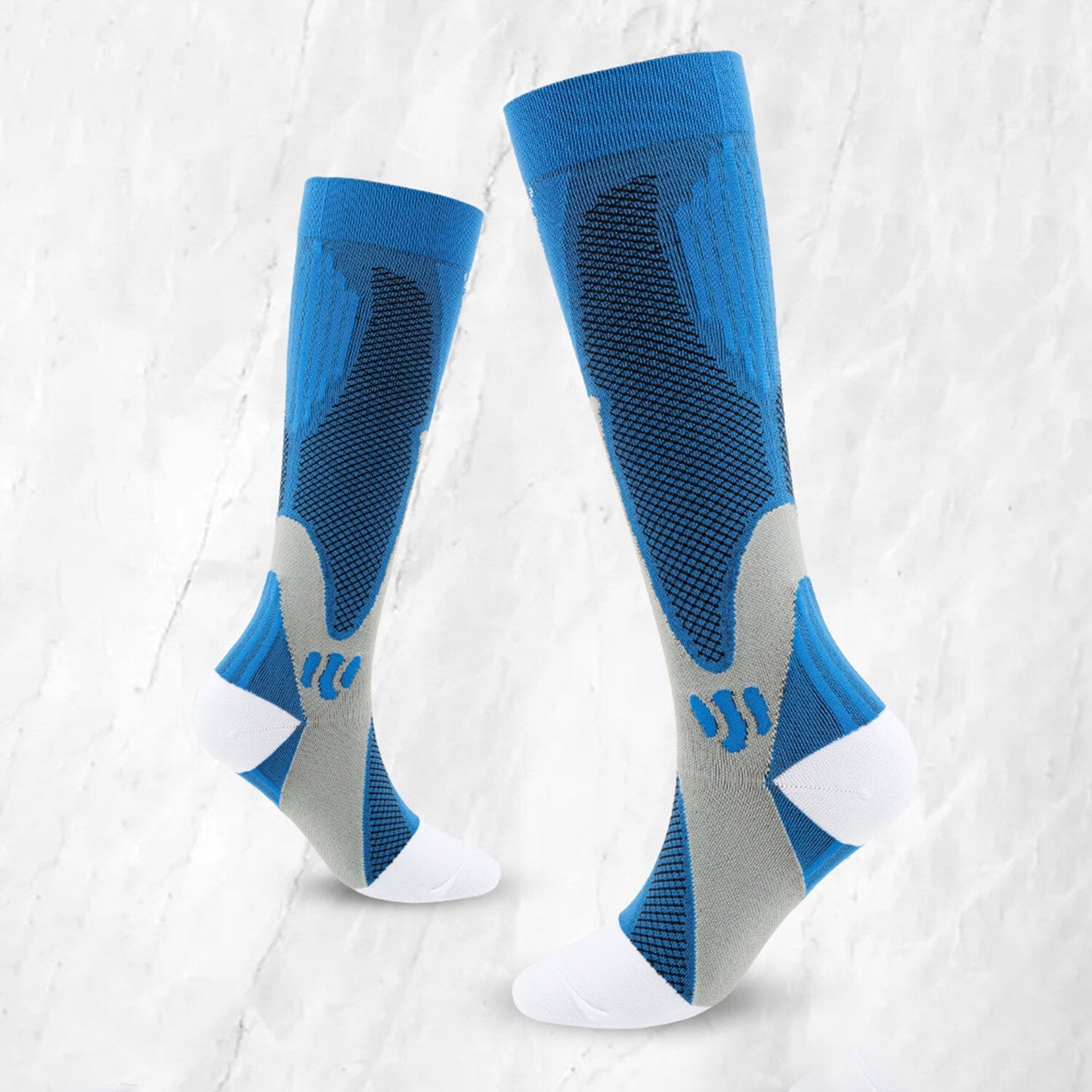 KAWELL 6 Pairs Compression Socks for Women and Men 20-30mmHg Circulation Support Socks