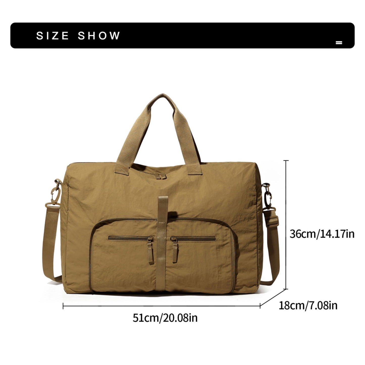 URSOFINE Travel Duffel Bags 35L, Gym Travel Bag & Packable Duffle Bag for Men, Foldable Overnight Weekender Bags for Women & Men with Adjustable Shoulder Strap