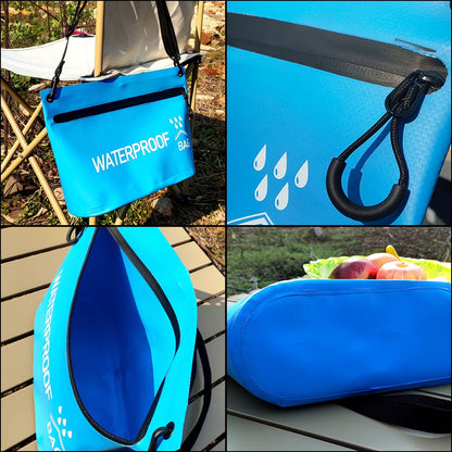 Waterterproof Zipper Pouch, Multi-Purpose Water-resistant Zipper Storage Bag Gear Bag for Outdoor Travel Beach Pool Fishing Dirty Clothes Wet Swimsuits.