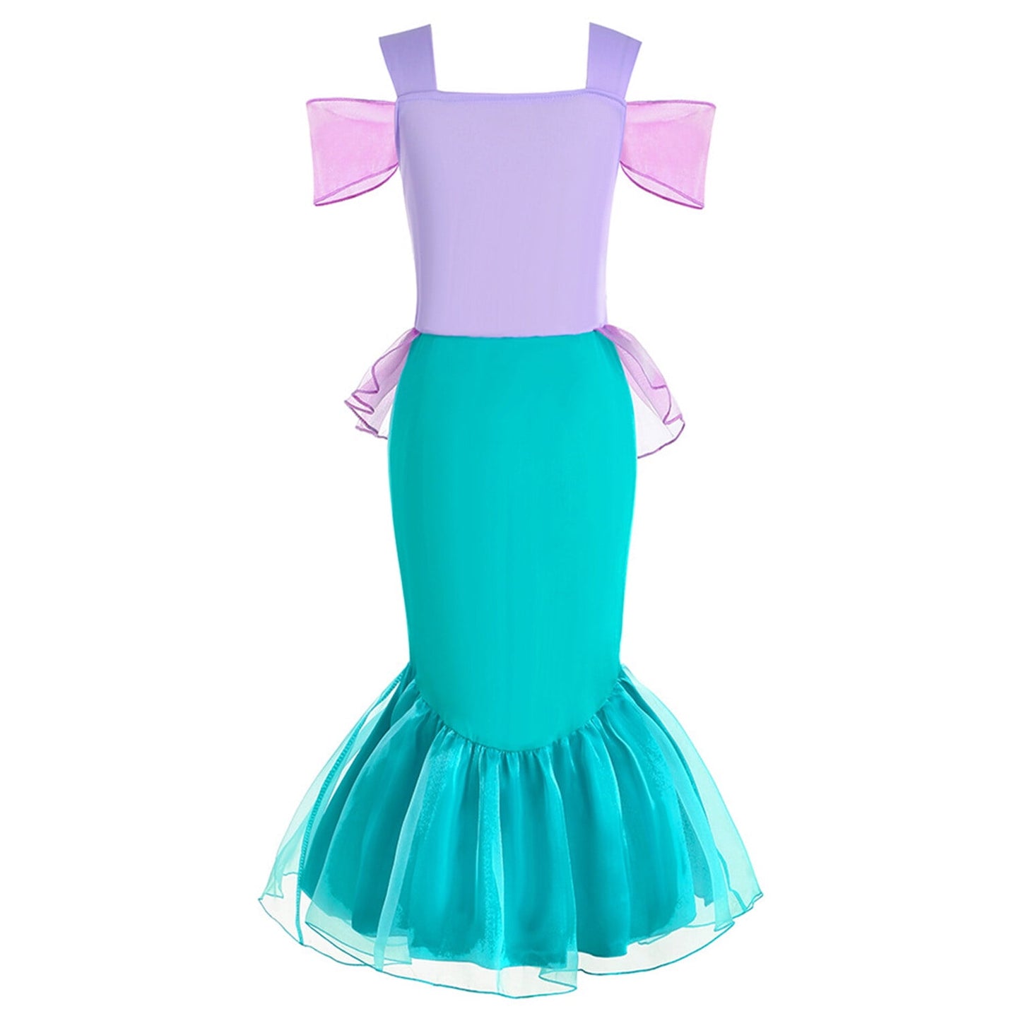 HAWEE Little Girls Mermaid Costume Princess Dress Halloween Outfits Cosplay Fancy Dress