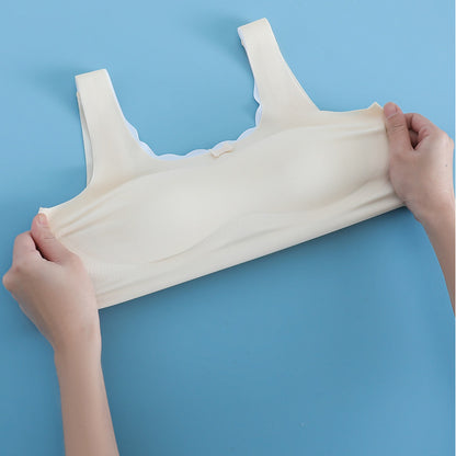 LOEL Girls' 4-Pack Training Bras with Wide Straps, Sizes M–L