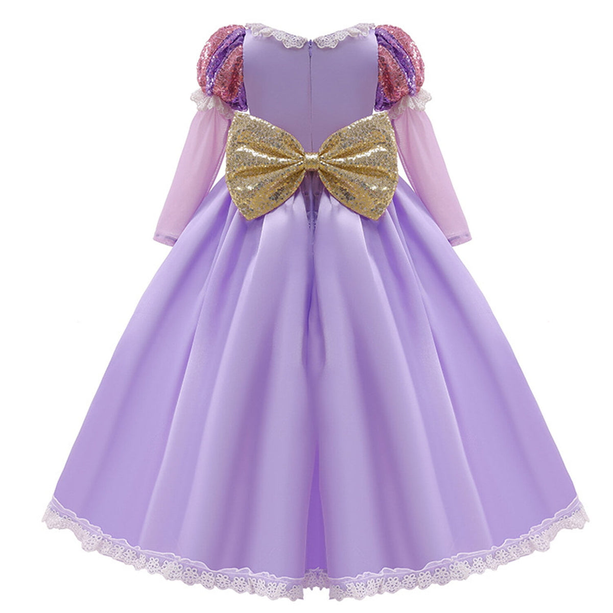 HAWEE Princess Costume for Girls Halloween Fancy Party Cosplay Dress Up Purple Princess Dress 2-10Y