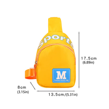 Small Sling Bag for Kids Cute Crossbody ShoulderBag Chest Bag Fanny Pack for Outdoor Travel Hiking withVibrant Colors