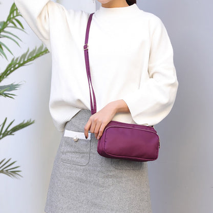 Small Crossbody Bag for Women Waterproof Shoulder Bag Casual Nylon Purse Handbag with Multi Pocket for Women Lady