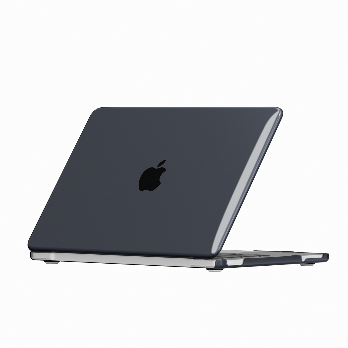 Crystal Clear hard shell case for MacBook Neo 13-inch (2026, A3404) in Black - view 3