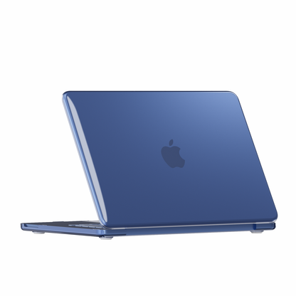 Crystal Clear hard shell case for MacBook Neo 13-inch (2026, A3404) in Indigo Blue - view 2