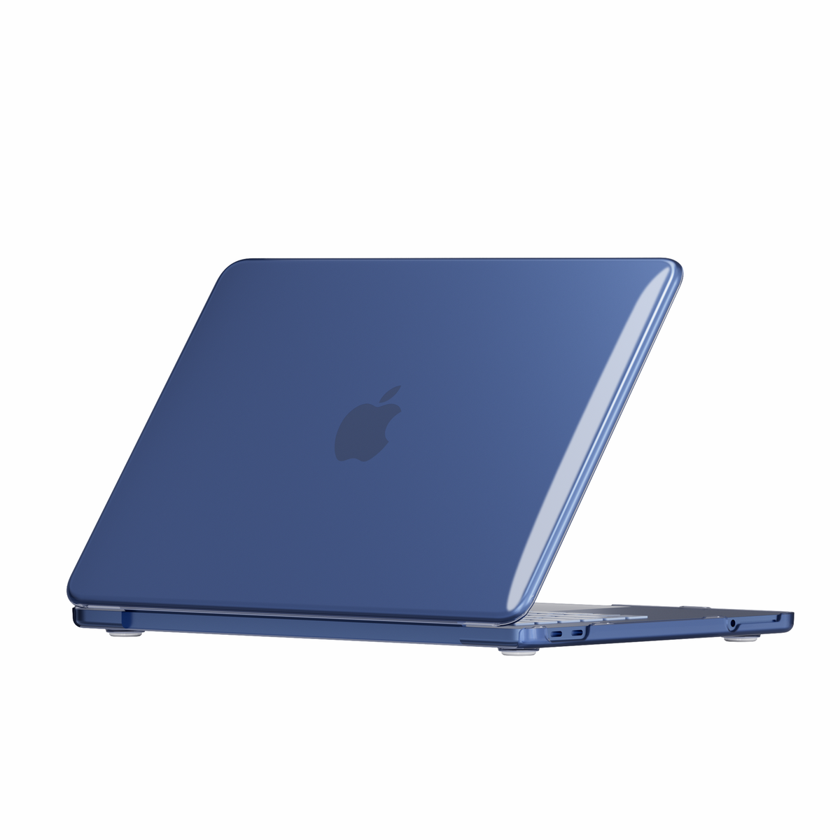 Crystal Clear hard shell case for MacBook Neo 13-inch (2026, A3404) in Indigo Blue - view 3