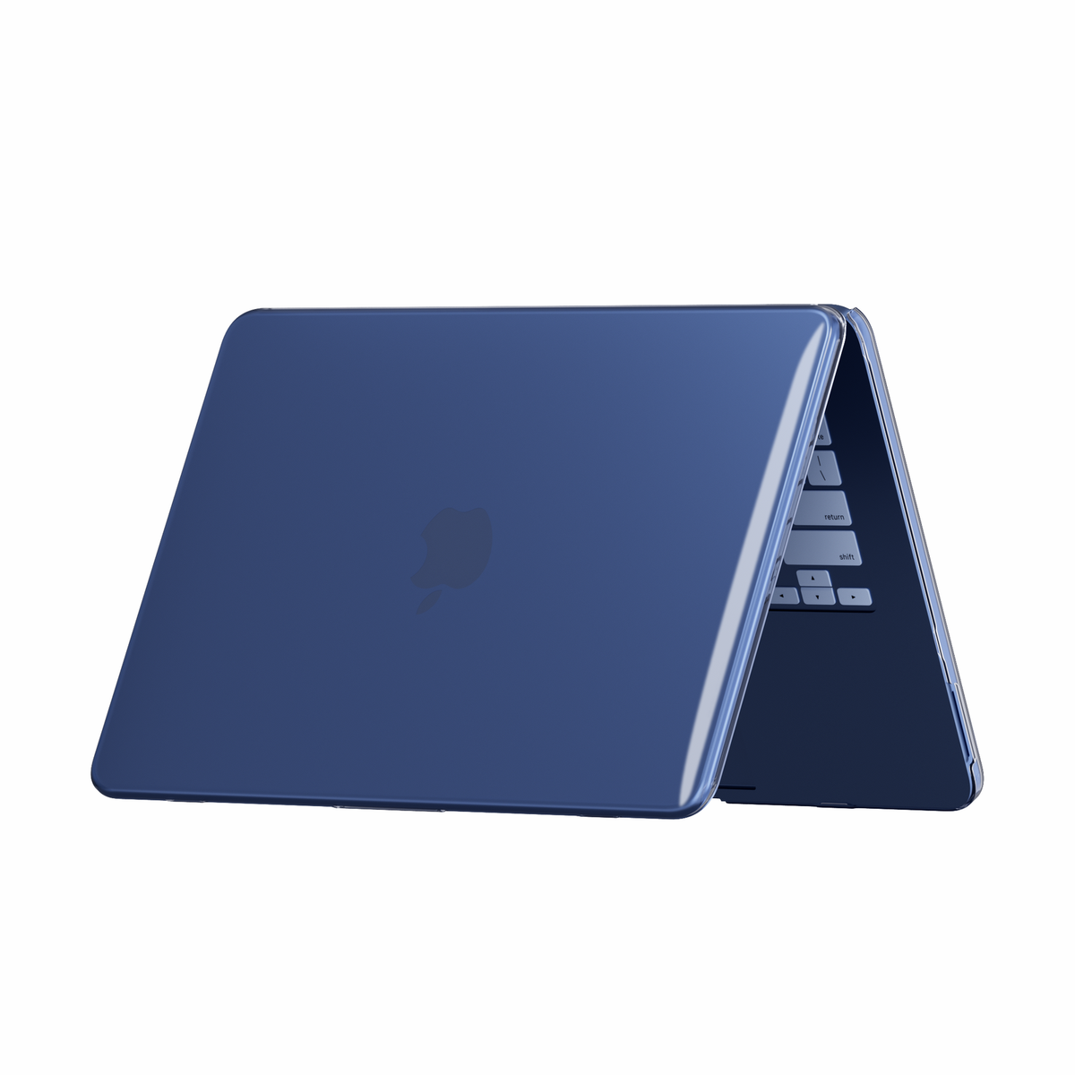 Crystal Clear hard shell case for MacBook Neo 13-inch (2026, A3404) in Indigo Blue - view 5
