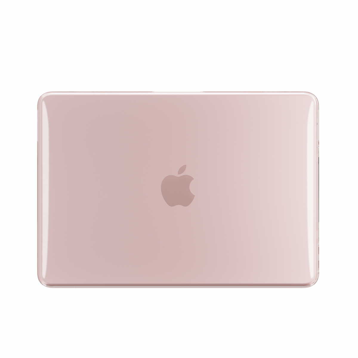 Crystal Clear hard shell case for MacBook Neo 13-inch (2026, A3404) in Peach Pink - view 1