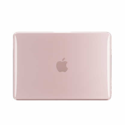 Crystal Clear hard shell case for MacBook Neo 13-inch (2026, A3404) in Peach Pink - view 1