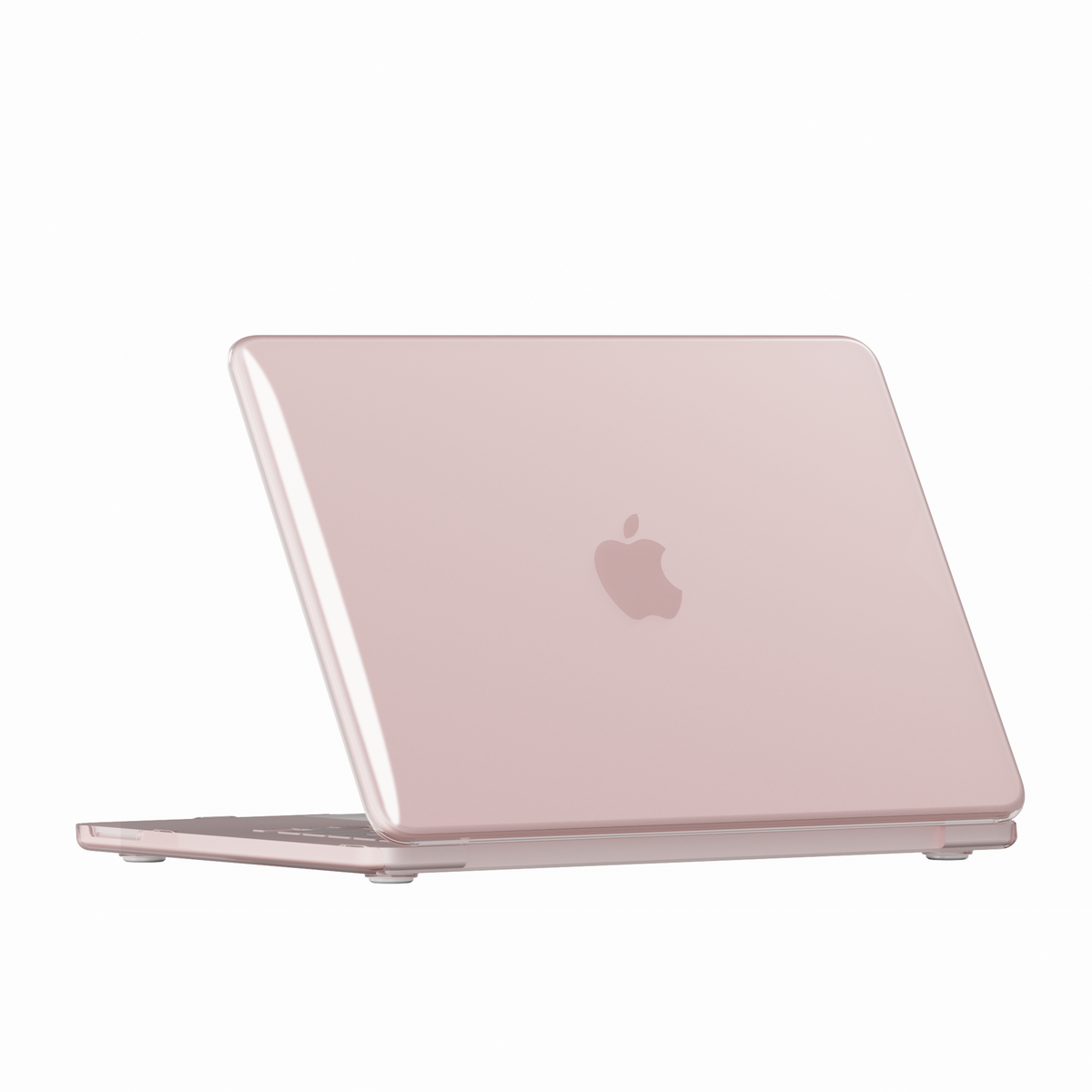 Crystal Clear hard shell case for MacBook Neo 13-inch (2026, A3404) in Peach Pink - view 2