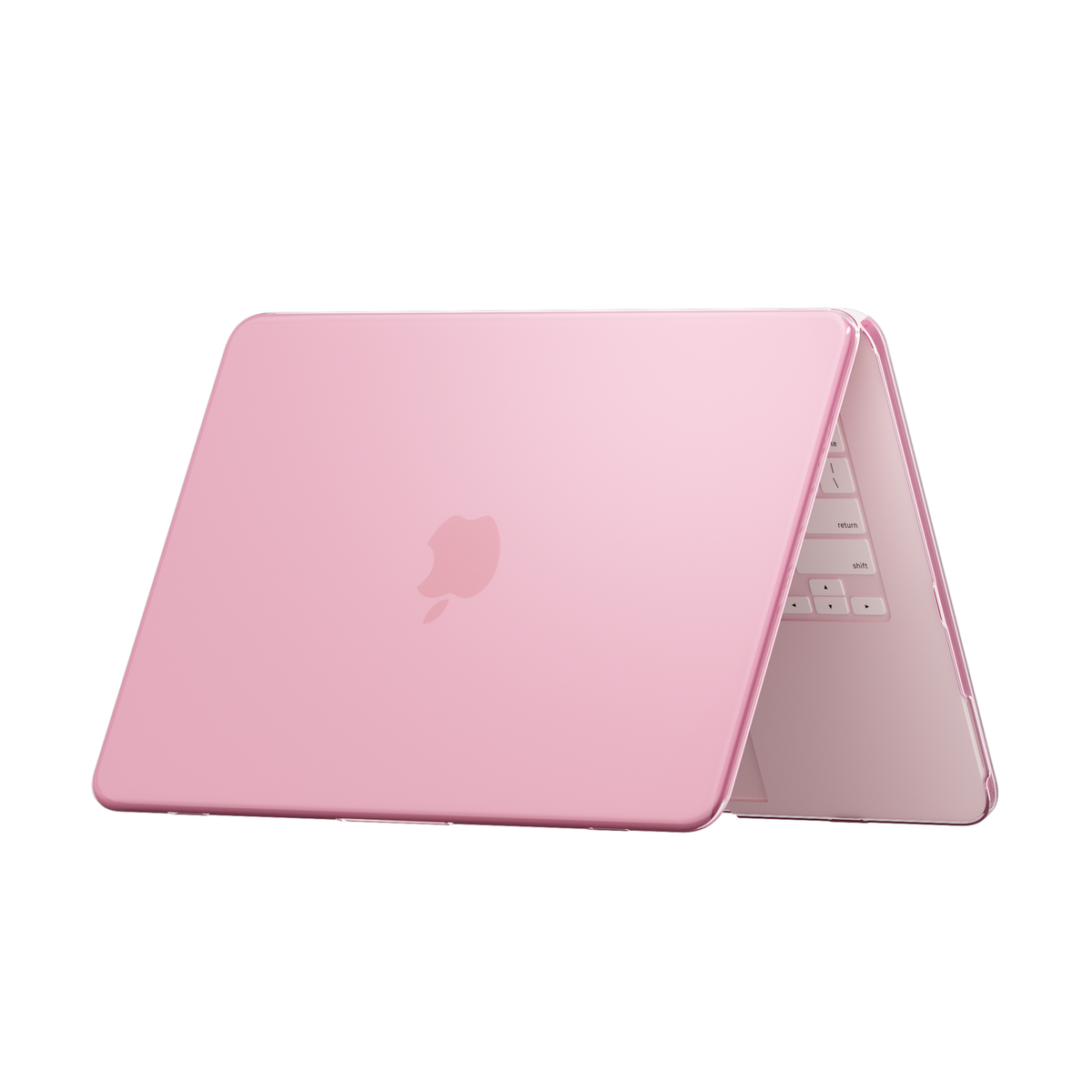 Crystal Clear hard shell case for MacBook Neo 13-inch (2026, A3404) in Pink - view 5