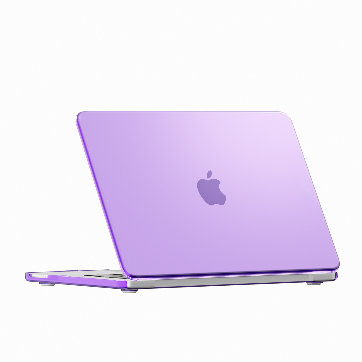 Crystal Clear hard shell case for MacBook Neo 13-inch (2026, A3404) in Purple - view 2