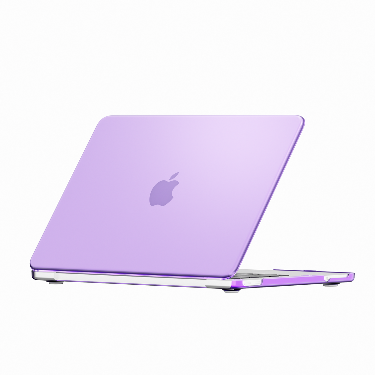 Crystal Clear hard shell case for MacBook Neo 13-inch (2026, A3404) in Purple - view 3