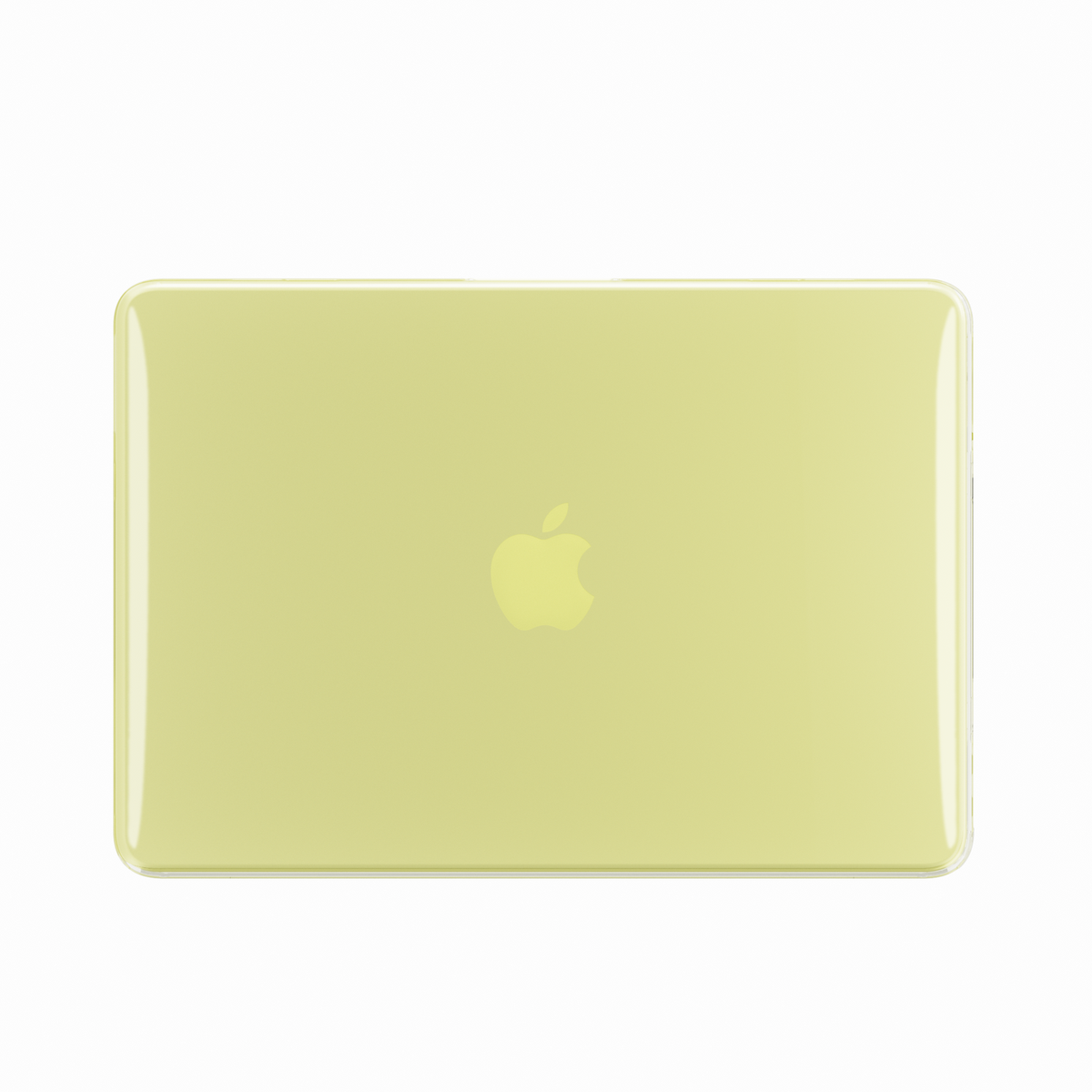 Crystal Clear hard shell case for MacBook Neo 13-inch (2026, A3404) in Tangerine - view 1