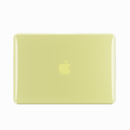 Crystal Clear hard shell case for MacBook Neo 13-inch (2026, A3404) in Tangerine - view 1