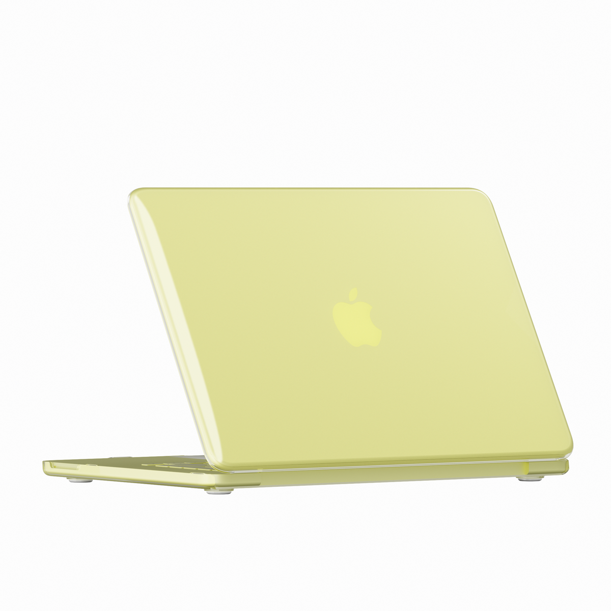 Crystal Clear hard shell case for MacBook Neo 13-inch (2026, A3404) in Tangerine - view 2