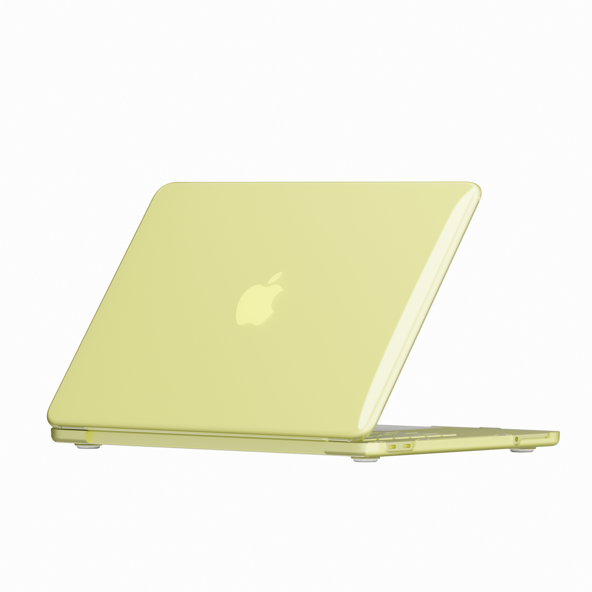 Crystal Clear hard shell case for MacBook Neo 13-inch (2026, A3404) in Tangerine - view 3
