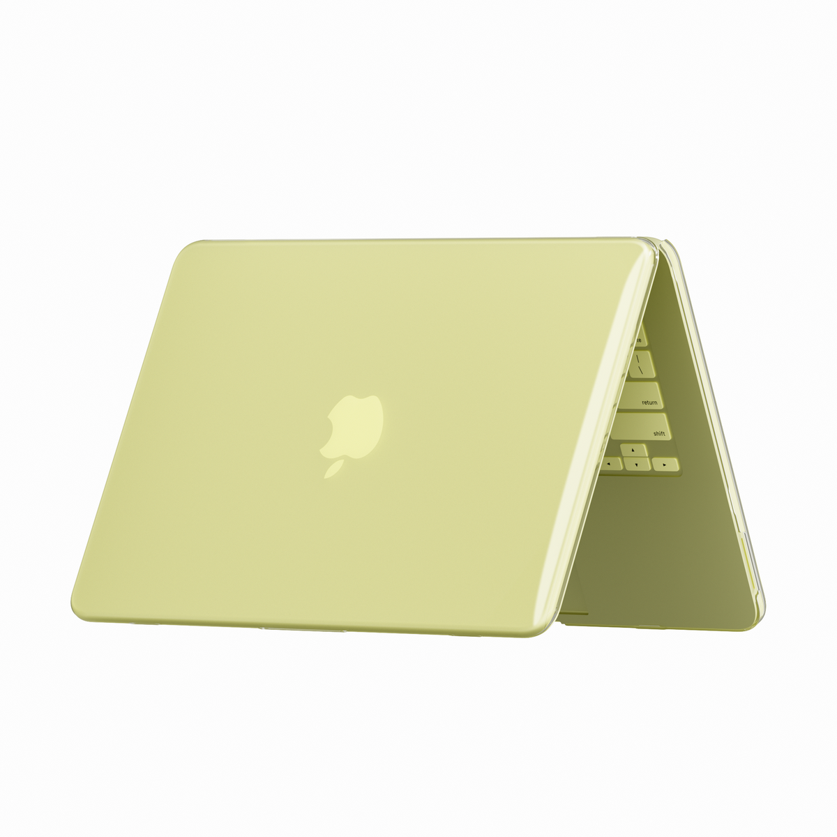 Crystal Clear hard shell case for MacBook Neo 13-inch (2026, A3404) in Tangerine - view 5