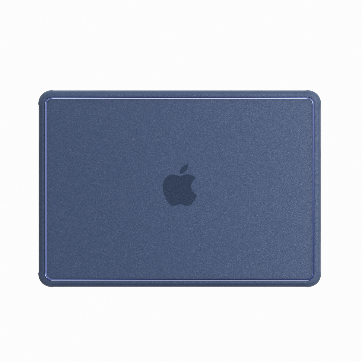 Glitter Bordered hard shell case for MacBook Neo 13-inch (2026, A3404) in Indigo Blue - view 1