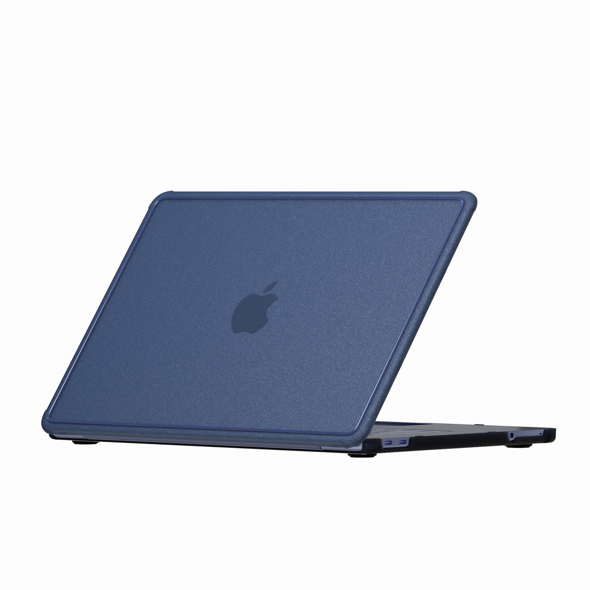 Glitter Bordered hard shell case for MacBook Neo 13-inch (2026, A3404) in Indigo Blue - view 3
