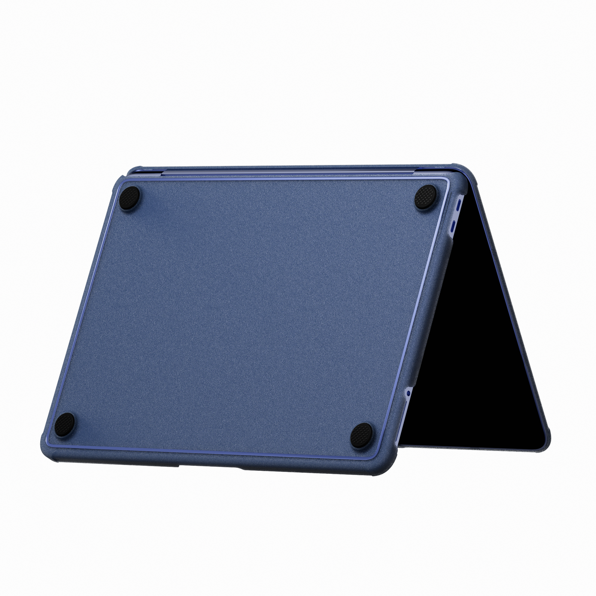 Glitter Bordered hard shell case for MacBook Neo 13-inch (2026, A3404) in Indigo Blue - view 4
