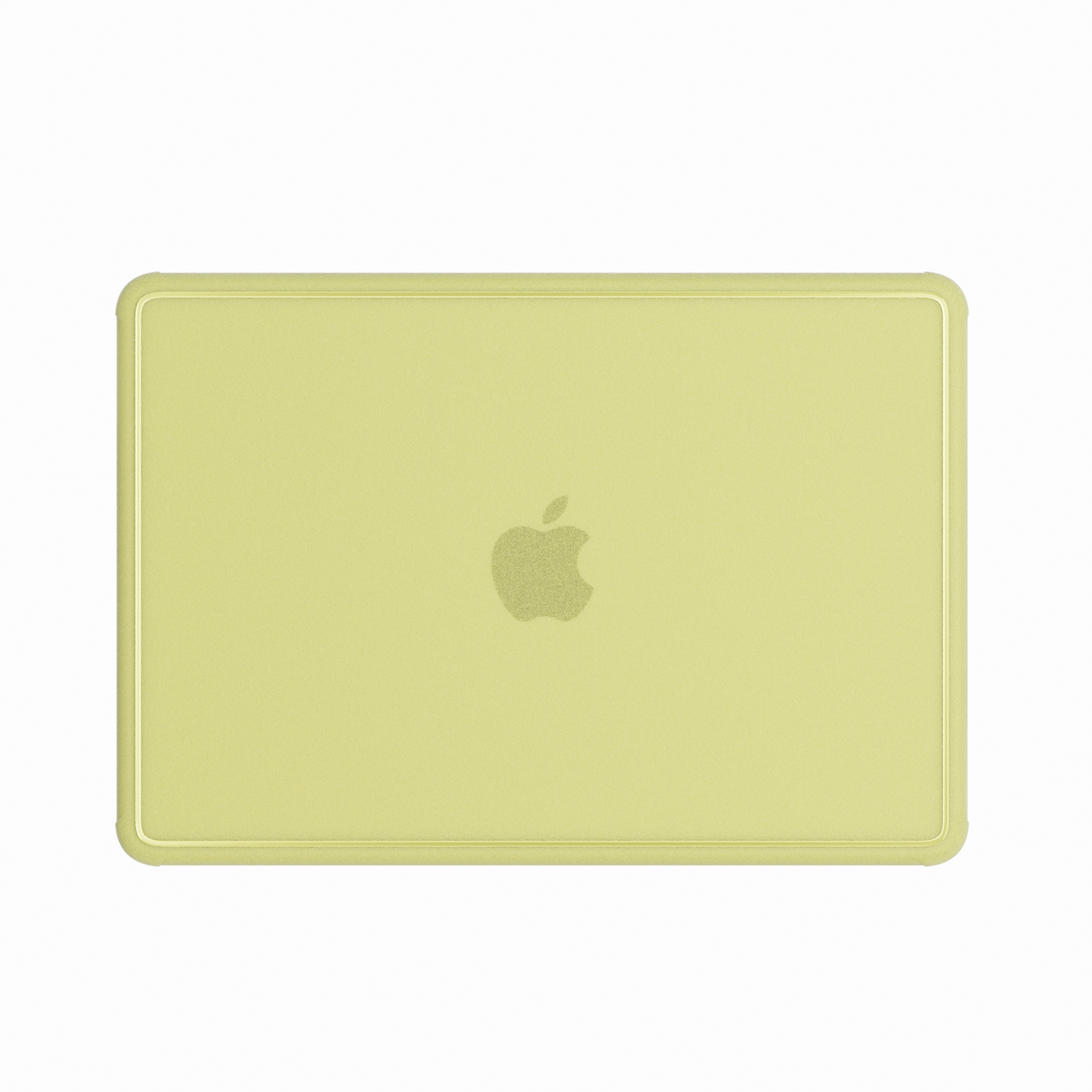 Glitter Bordered hard shell case for MacBook Neo 13-inch (2026, A3404) in Tangerine - view 1