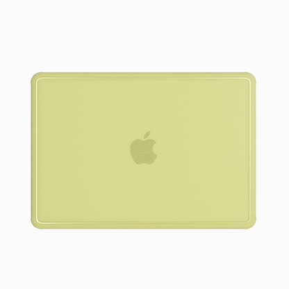 Glitter Bordered hard shell case for MacBook Neo 13-inch (2026, A3404) in Tangerine - view 1