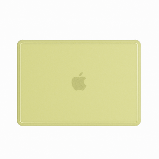 Glitter Bordered hard shell case for MacBook Neo 13-inch (2026, A3404) in Tangerine - view 1