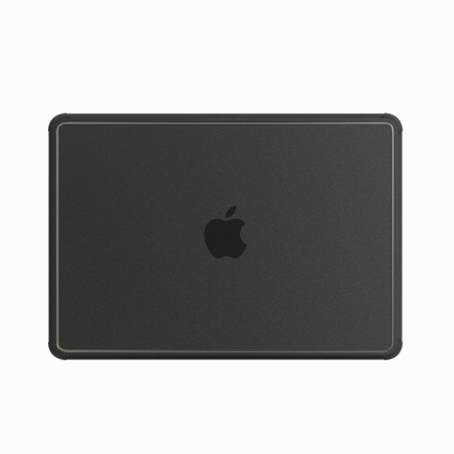 Glitter Bordered hard shell case for MacBook Neo 13-inch (2026, A3404) in Transparent Black - view 1