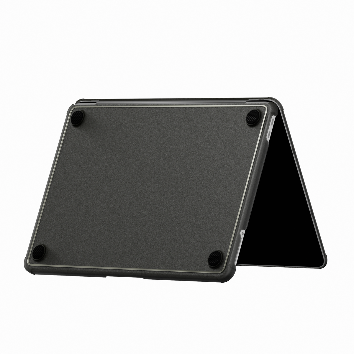 Glitter Bordered hard shell case for MacBook Neo 13-inch (2026, A3404) in Transparent Black - view 4