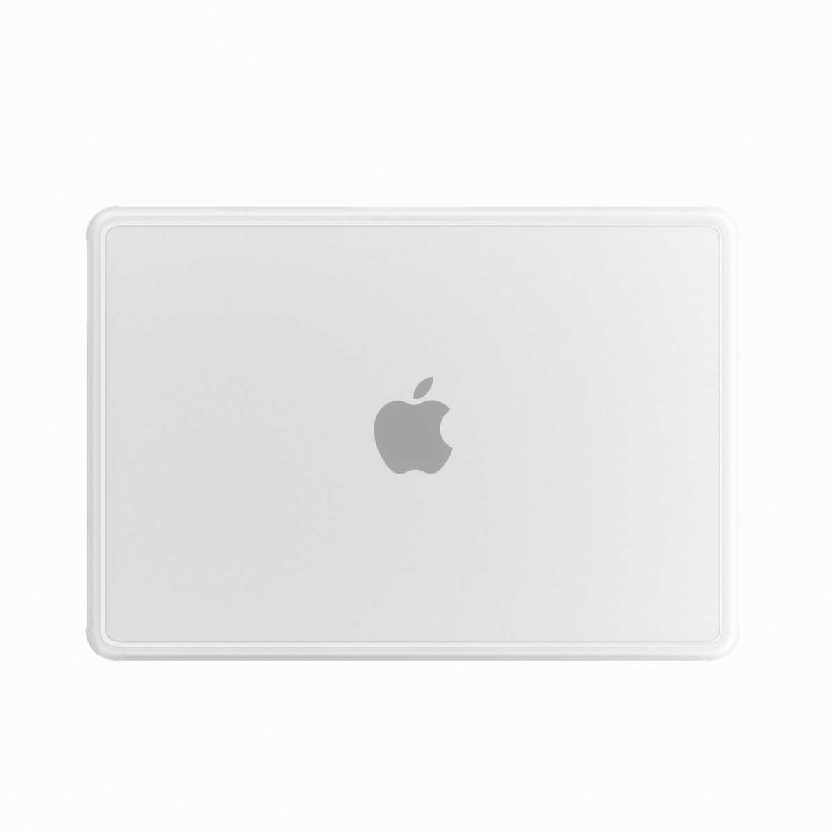 Glitter Bordered hard shell case for MacBook Neo 13-inch (2026, A3404) in White - view 1