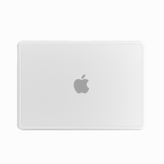 Glitter Bordered hard shell case for MacBook Neo 13-inch (2026, A3404) in White - view 1