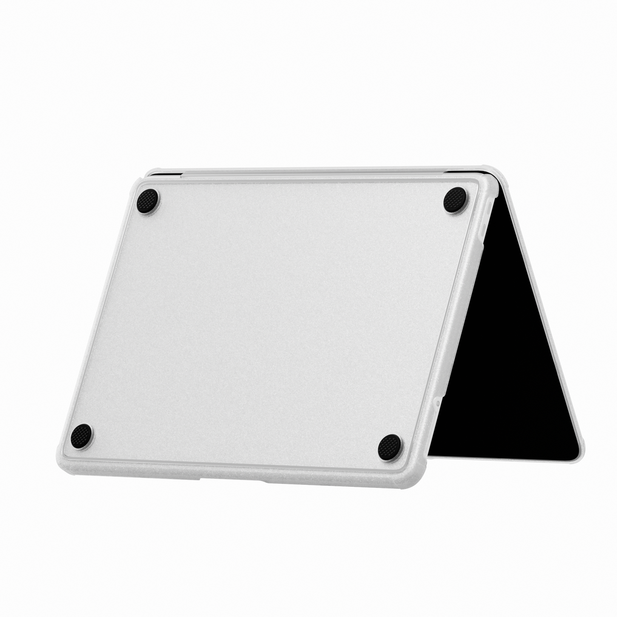 Glitter Bordered hard shell case for MacBook Neo 13-inch (2026, A3404) in White - view 4