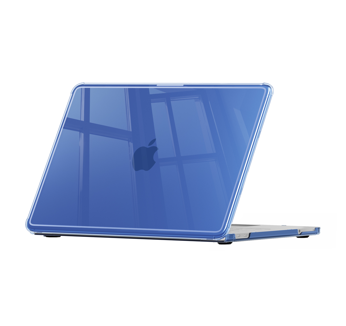 Ultra Crystal Clear hard shell case for MacBook Neo 13-inch (2026, A3404) in Indigo Blue - view 3