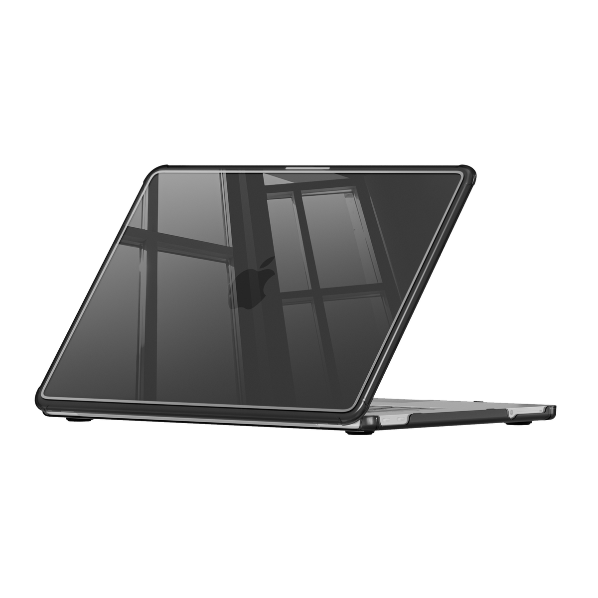 Ultra Crystal Clear hard shell case for MacBook Neo 13-inch (2026, A3404) in Midnight Black - view 3