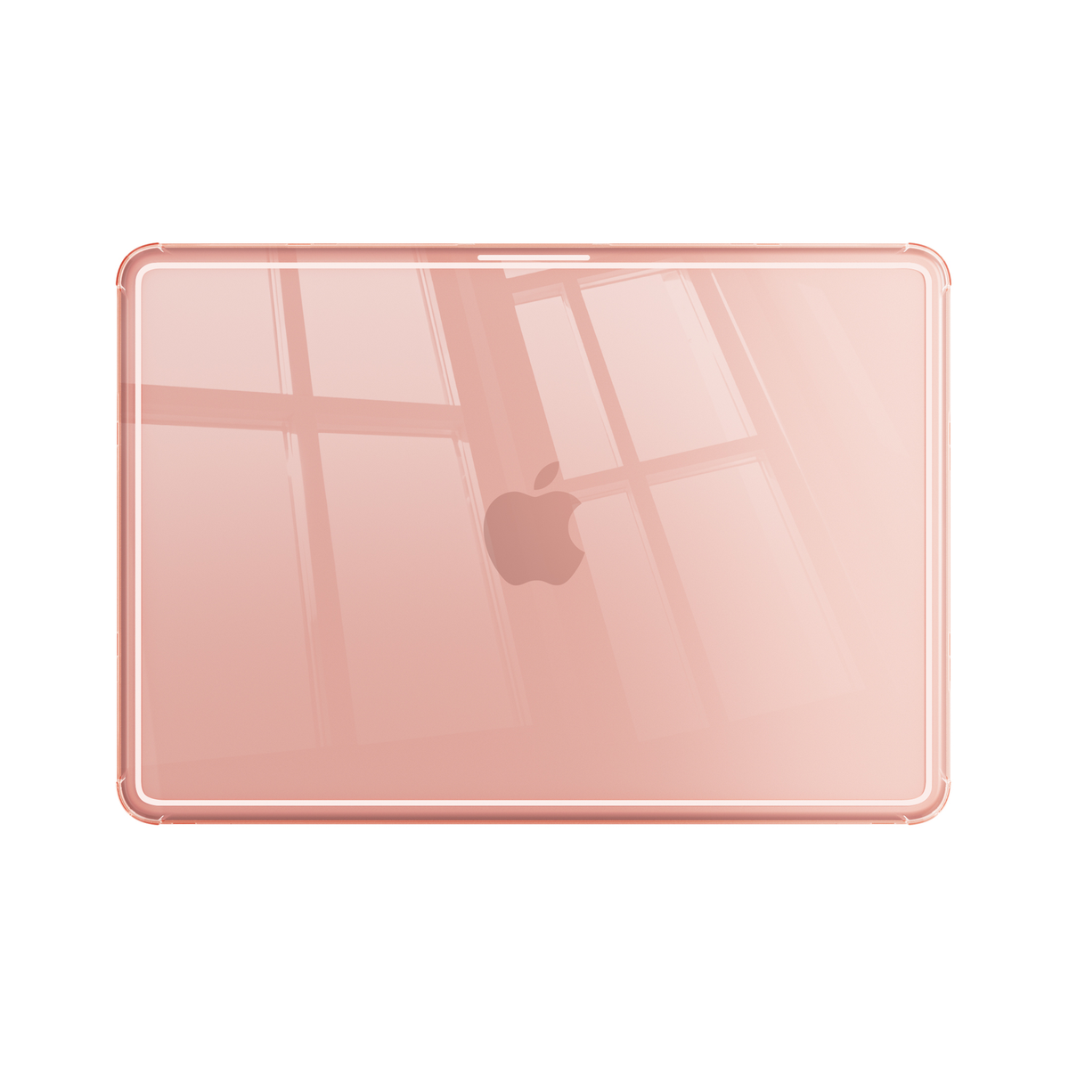 Ultra Crystal Clear hard shell case for MacBook Neo 13-inch (2026, A3404) in Peach Pink - view 1