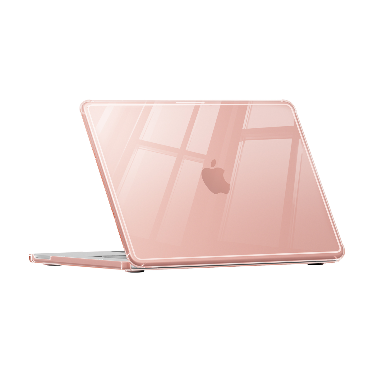 Ultra Crystal Clear hard shell case for MacBook Neo 13-inch (2026, A3404) in Peach Pink - view 2